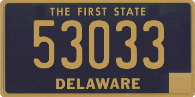 DE license plate 53033