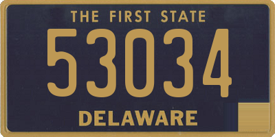 DE license plate 53034