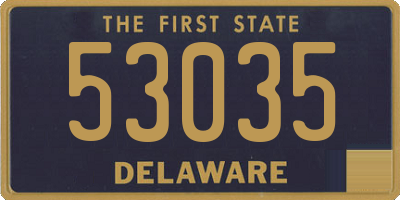 DE license plate 53035