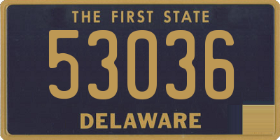 DE license plate 53036