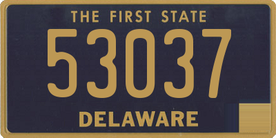 DE license plate 53037