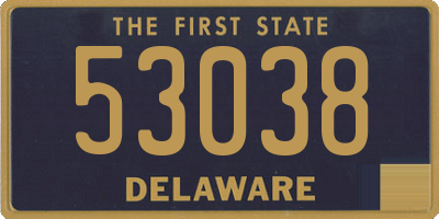 DE license plate 53038