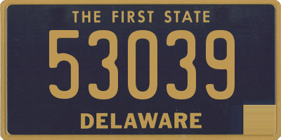 DE license plate 53039