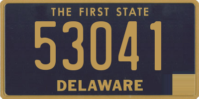 DE license plate 53041