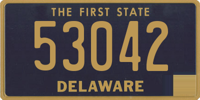 DE license plate 53042