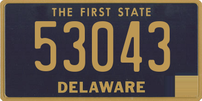 DE license plate 53043