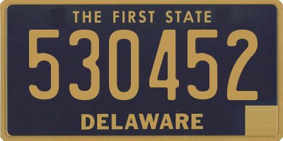 DE license plate 530452