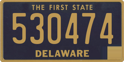 DE license plate 530474