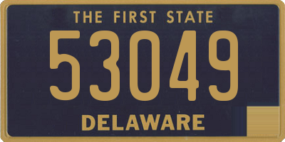 DE license plate 53049