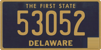 DE license plate 53052