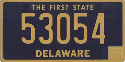 DE license plate 53054