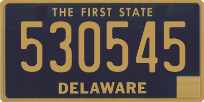 DE license plate 530545