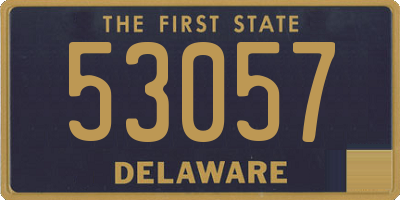DE license plate 53057
