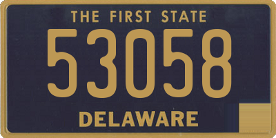 DE license plate 53058