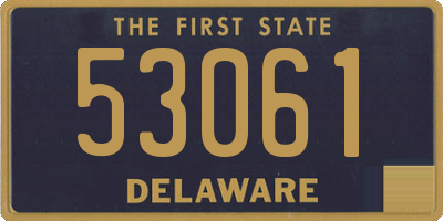 DE license plate 53061