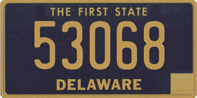 DE license plate 53068