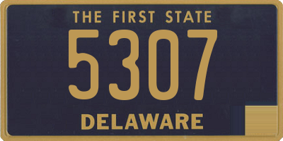 DE license plate 5307