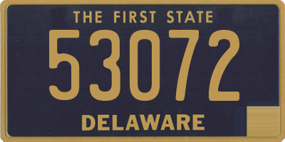 DE license plate 53072