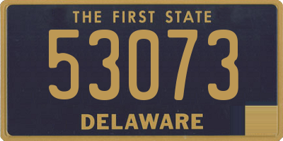 DE license plate 53073