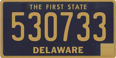 DE license plate 530733