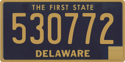 DE license plate 530772