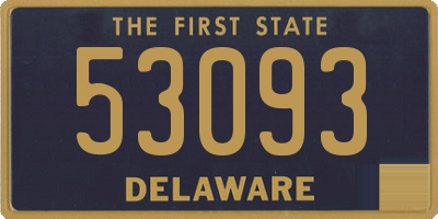 DE license plate 53093