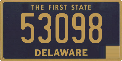 DE license plate 53098