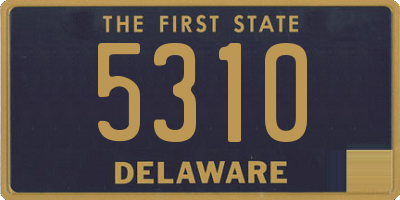 DE license plate 5310