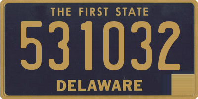 DE license plate 531032