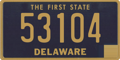 DE license plate 53104