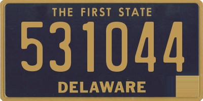 DE license plate 531044