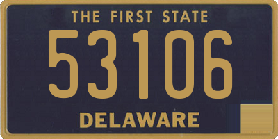 DE license plate 53106