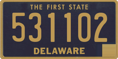 DE license plate 531102