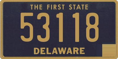 DE license plate 53118