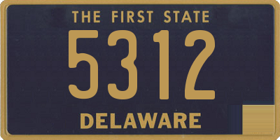 DE license plate 5312