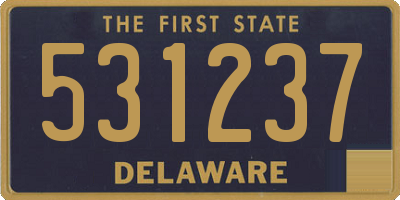 DE license plate 531237