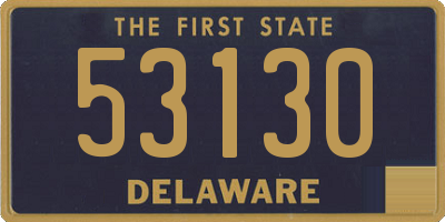 DE license plate 53130