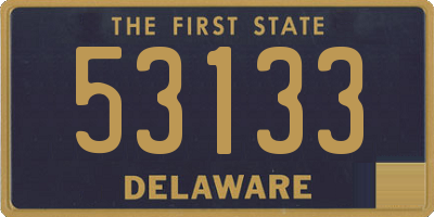 DE license plate 53133