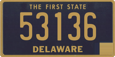 DE license plate 53136