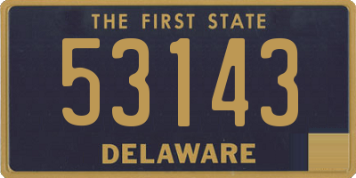 DE license plate 53143