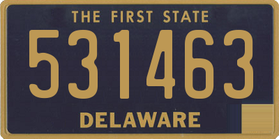 DE license plate 531463