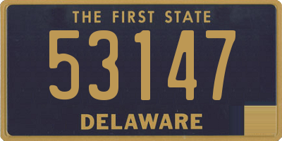 DE license plate 53147