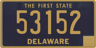 DE license plate 53152