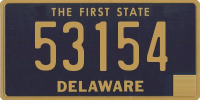 DE license plate 53154