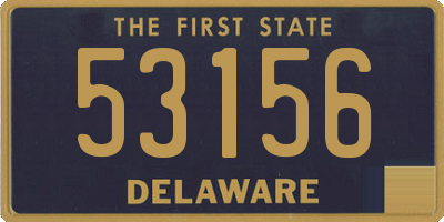 DE license plate 53156