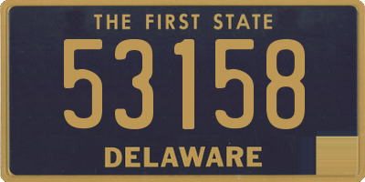 DE license plate 53158