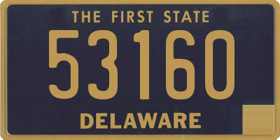 DE license plate 53160