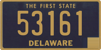 DE license plate 53161