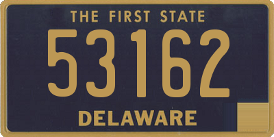 DE license plate 53162