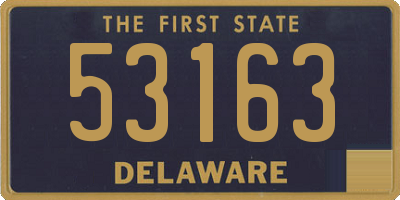 DE license plate 53163